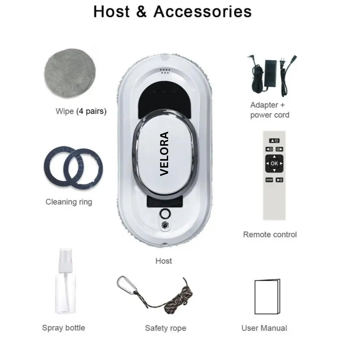 Velora Remote Control Window Cleaning Buddy