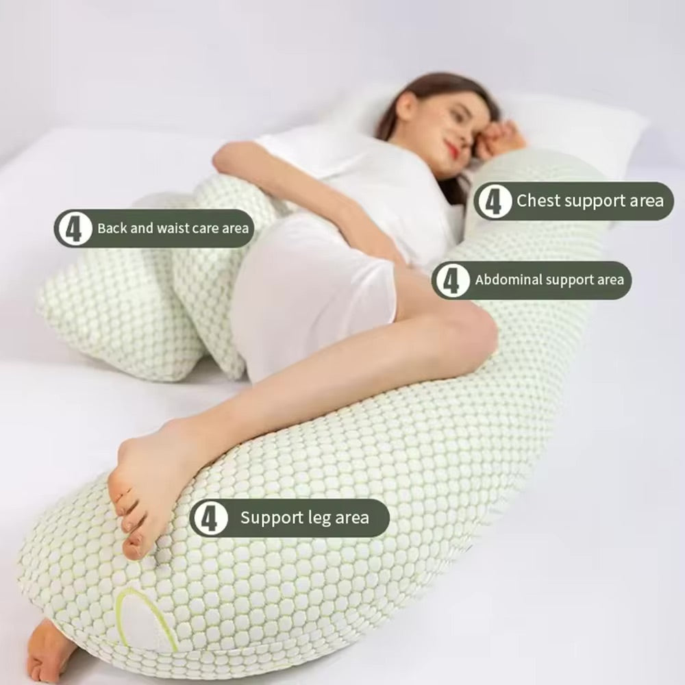 Pregnancy Pillow U-shaped Waist Pillows Maternity Pillow Cotton Sleeping Bedding Body Pillow Cushion Nursing Pillow for Pregnant